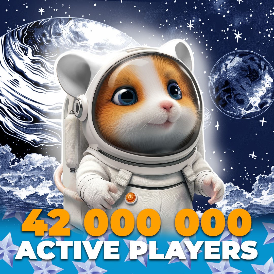 42 millions active-players hamster kombat