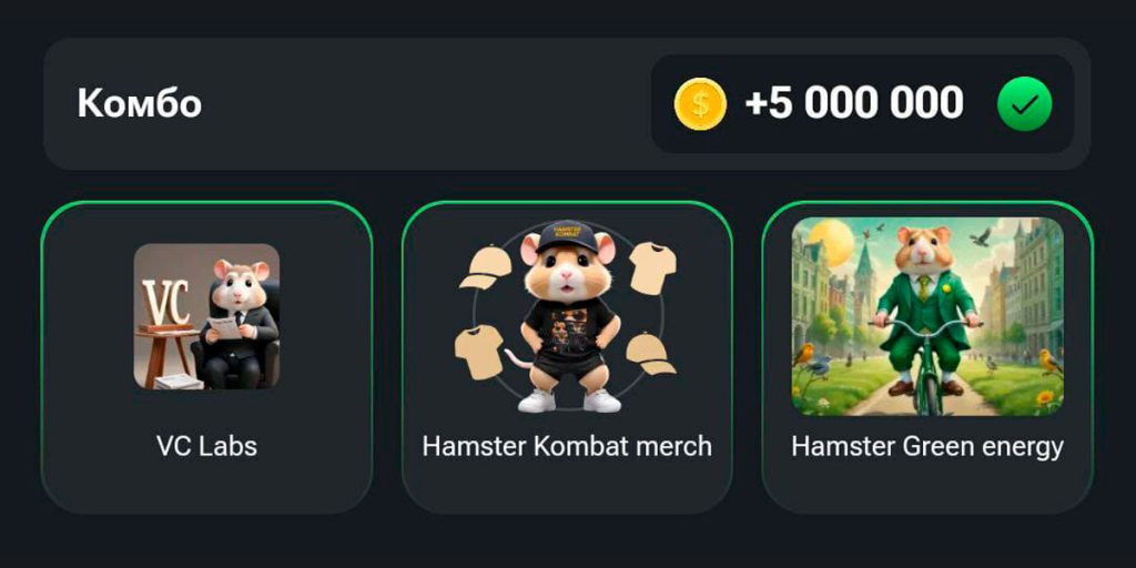 Новые комбо карты для Hamster Kombat: ежедневные обновления для фанатов игры